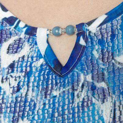 CHRISTIAN MATERNE Damen-Longshirt multicolor