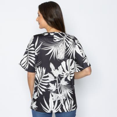 TRENDS by J. Leibfried Shirtbluse schwarz/weiß
