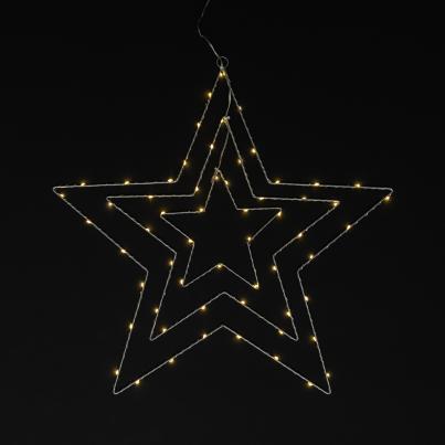 2 LED-Outdoor Sterne