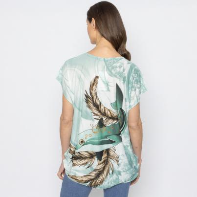 FASHION NEWS Damen-Shirt Delfin grün