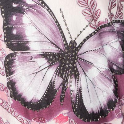 FASHION NEWS Damen-Shirt Butterfly beere