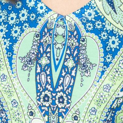BRILLIANTSHIRTS Damen-Shirt Paisley grün