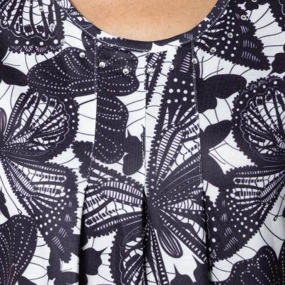 BRILLIANTSHIRTS Damen-Longshirt Schmetterlinge
