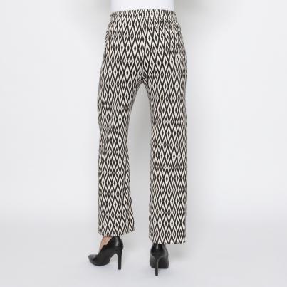 FASHION NEWS Damen-Hose Grafik schwarz/weiß