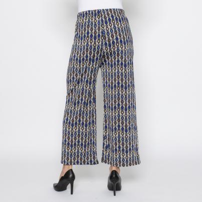 FASHION NEWS Damen-Hose Grafik navy/multicolor