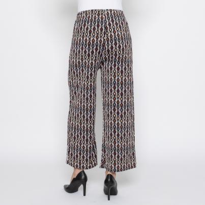 FASHION NEWS Damen-Hose Grafik schwarz/multicolor