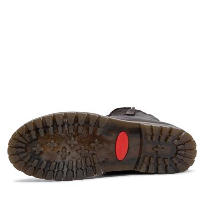 Andrea Conti Damen Lederstiefelette dunkelbraun