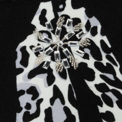 MILANO Design Damen-Pullover schwarz/offwhite