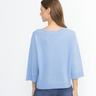 100% KASCHMIR Pullover hellblau