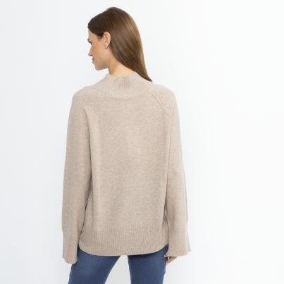 100% KASCHMIR Pullover beige melange