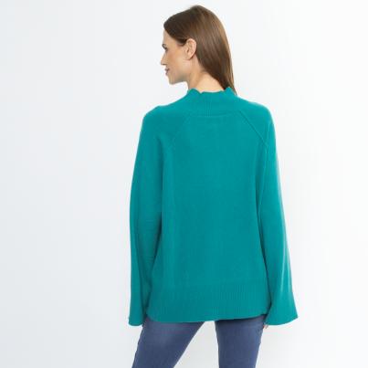 100% KASCHMIR Pullover smaragdgrün