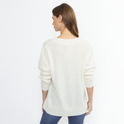 100% KASCHMIR Pullover offwhite