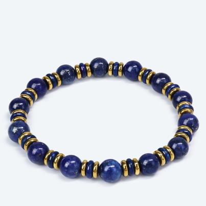 SET: Collier+Armband Lapislazuli behandelt