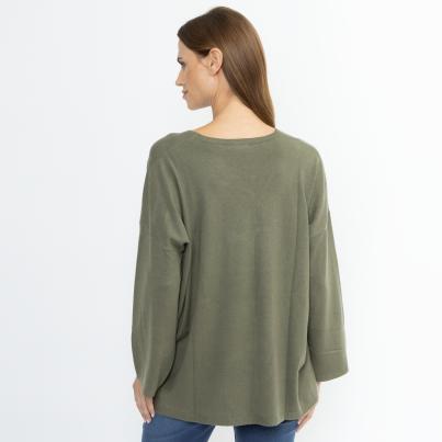 CHRISTIAN MATERNE Damen-Pullover oliv