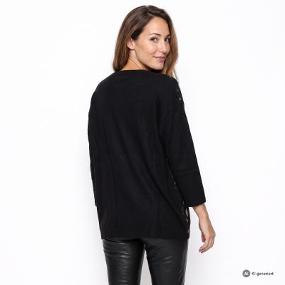 Kernig by Sarah Kern Pullover schwarz/gold