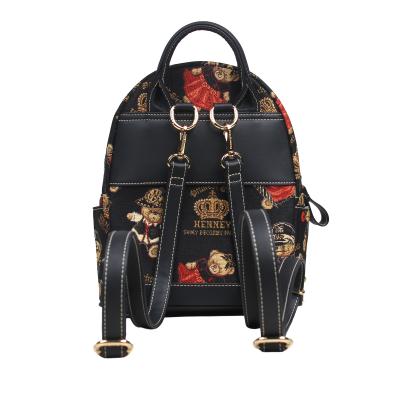 Henney Bear Rucksack schwarz/multicolor