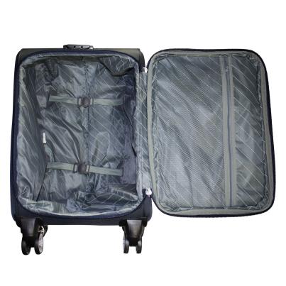 3-teiliges Nylon-Kofferset 'Maribor' blau