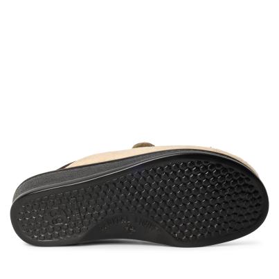 SANITAL LIGHT Damenhausschuh beige/braun
