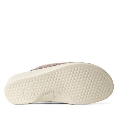 SANITAL LIGHT Damenhausschuhe taupe/braun