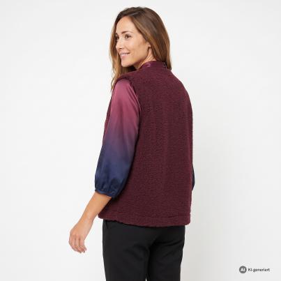 TRENDS by J. Leibfried Teddy Fellweste burgundy