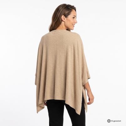 TRENDS by J. Leibfried Strickponcho beige