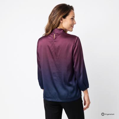 TRENDS by J. Leibfried Satinbluse mit Verlauf