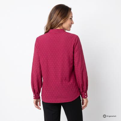 TRENDS by J. Leibfried Spitzenbluse beere