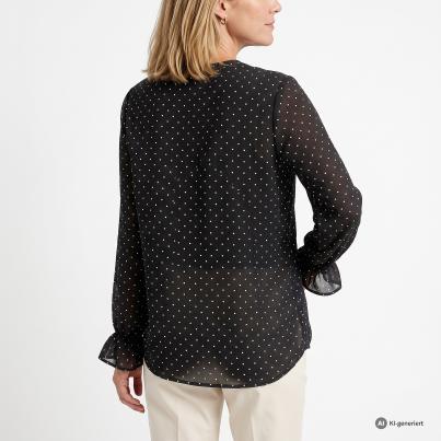 TRENDS by J. Leibfried Bluse schwarz/weiß