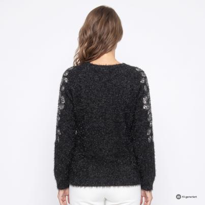 CHRISTIAN MATERNE Damen-Pullover schwarz