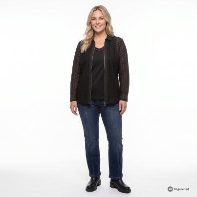 sophistical Women Blusenjacke mit Top schwarz