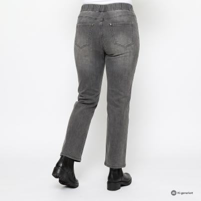 sophistical Women Jeans Wide grau