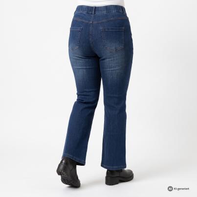 sophistical Women Jeans Wide blau
