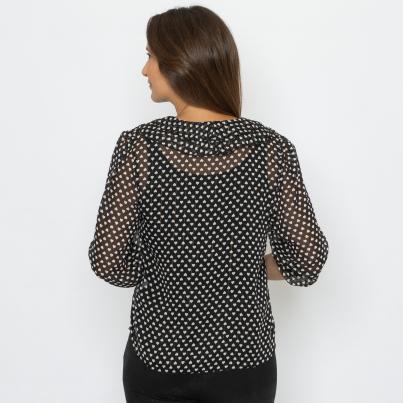 Signature Coll. by H. S. Bluse schwarz/offwhite