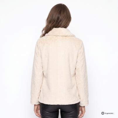 KERNIG by Sarah Kern Felljacke ecru