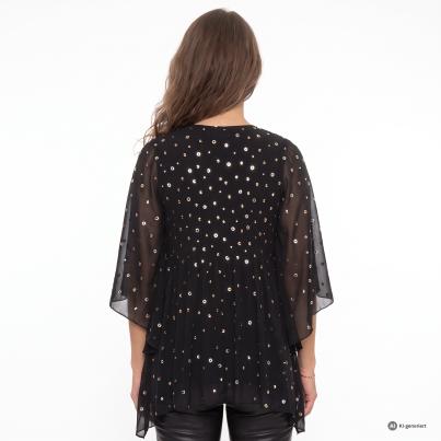 KERNIG by Sarah Kern Bluse schwarz/gold