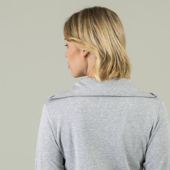Homewear by BLUE SEVEN Damen Sweatjacke grau - 105310200000 - 3 - 588px