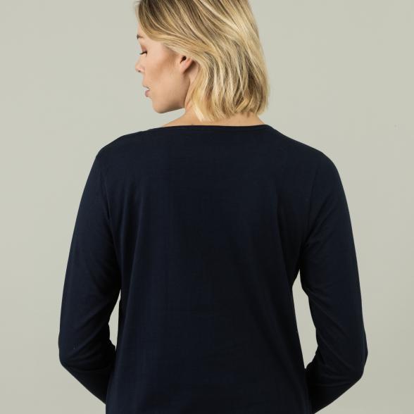 Homewear by BLUE SEVEN Damen Pyjamashirt marine - 105311700000 - 3 - 588px