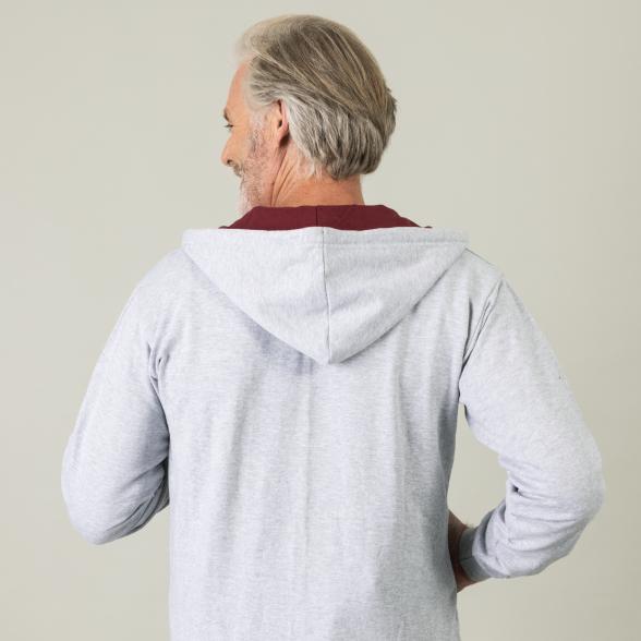 Homewear by BLUE SEVEN Herren Sweatjacke grau M - 105313900001 - 3 - 588px