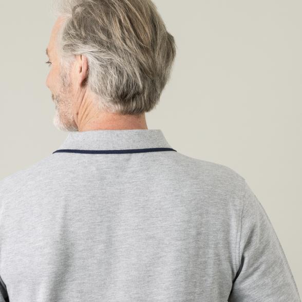 U.S. POLO ASSN. Herren Poloshirt Langarm, grau 3XL - 105330800005 - 3 - 588px