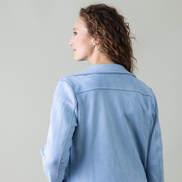 Z-ONE Damen Bikerjacke, eisblau - 105535500000 - 3 - 588px