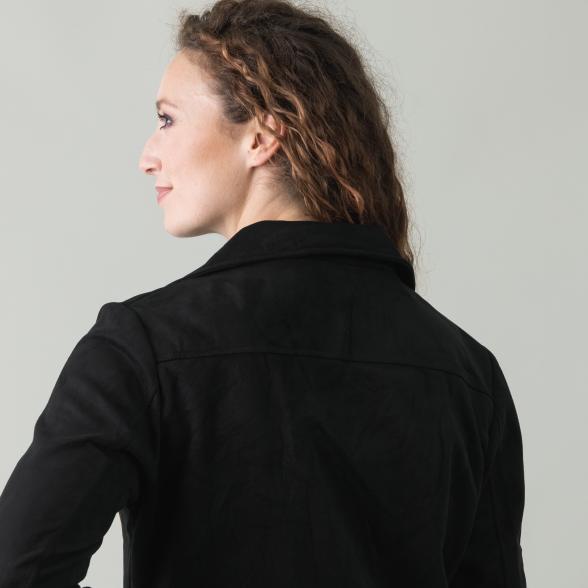 Z-ONE Damen Bikerjacke, schwarz - 105535600000 - 3 - 588px