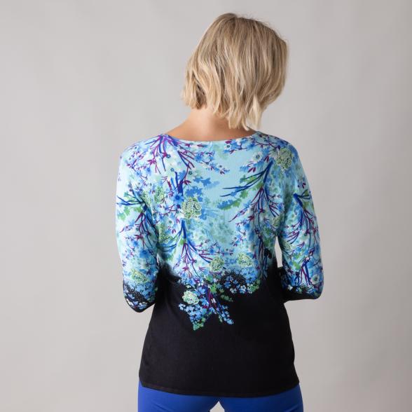 MILANO Design Pullover 'Allia' türkis/schwarz - 105542500000 - 3 - 588px