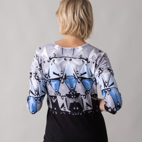 MILANO Design Pullover 'Amato' blau/schwarz - 105542700000 - 3 - 588px