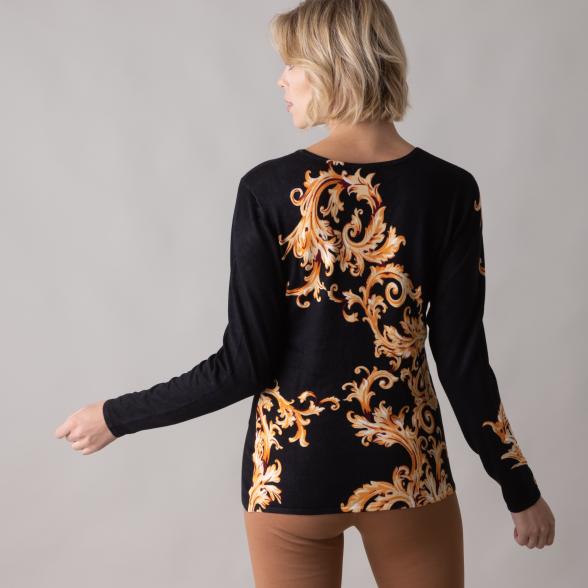 MILANO Design Pullover 'Pecora', schwarz/gold - 105543700000 - 3 - 588px