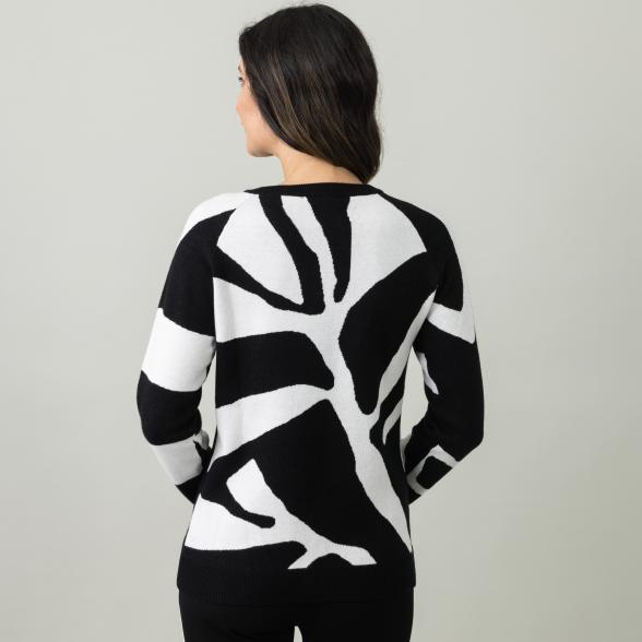 mocca by Jutta Leibfried Pullover schwarz/beige - 105701300000 - 3 - 588px