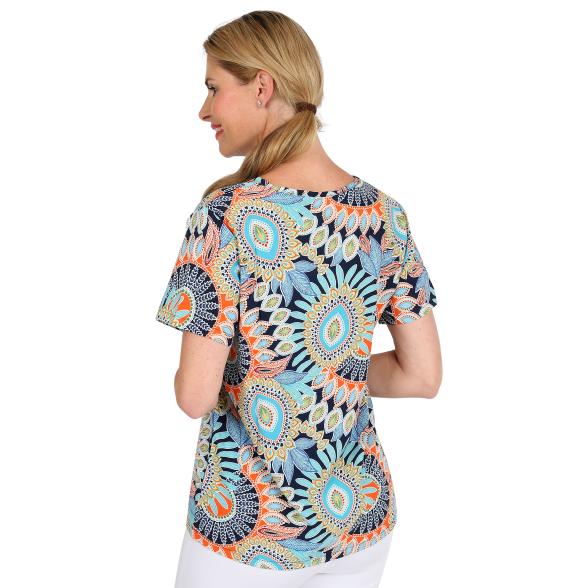 Damen-Shirt  blau/multicolor - 105767600000 - 3 - 588px