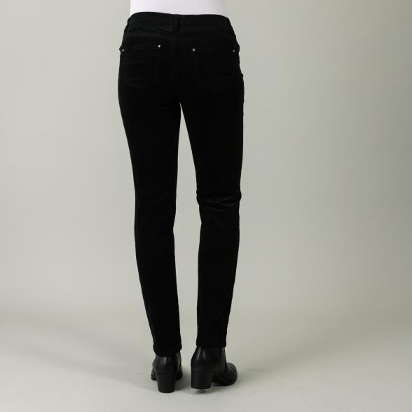 mocca by Jutta Leibfried Jeans 'Samt-Look' schwarz - 106038900000 - 3 - 588px