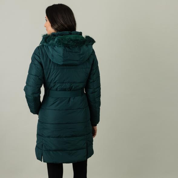 ZABAIONE Damen Steppmantel, dunkelgrün - 106182200000 - 3 - 588px