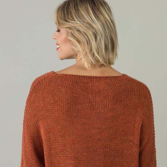 ZABAIONE Damen Pullover rostrot meliert - 106183600000 - 3 - 588px