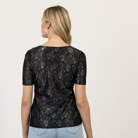 Damen-Spitzenshirt 'Melinda' schwarz/silber - 107037900000 - 3 - 588px
